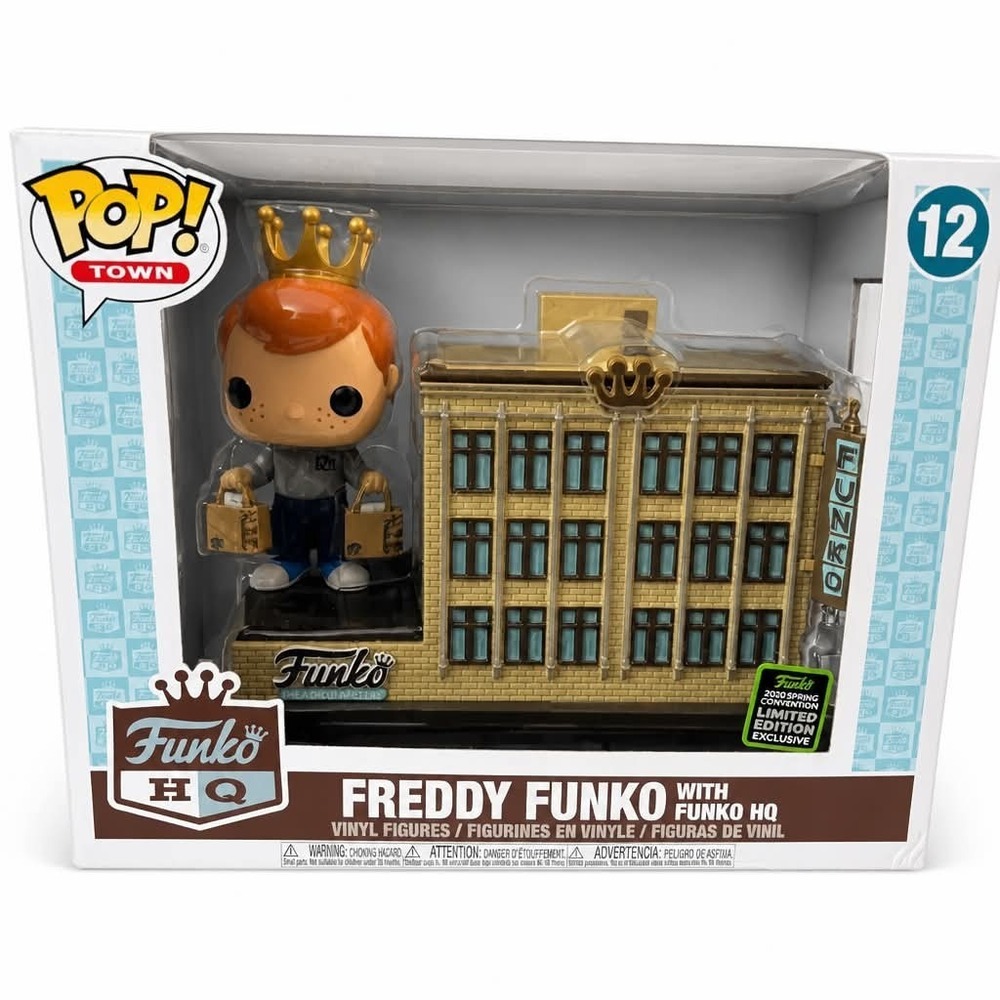 Funko Pop Town Freddy Funko With Funko HQ #12 2020 Spring Convention Exclusive